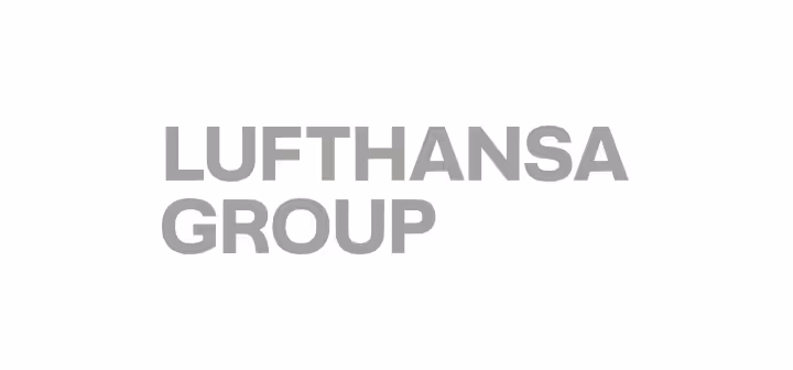Text reading 'LUFTHANSA GROUP' in gray capital letters on a white background.