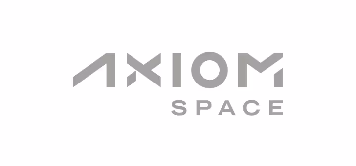 Axiom Space company logo with stylized text.