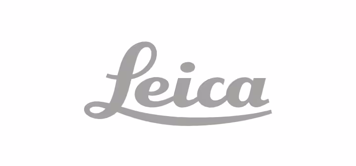 Leica brand logo in stylized cursive text.